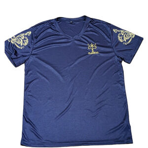 CLASSICAL Unisex Polyester Navy And Gold Size XL